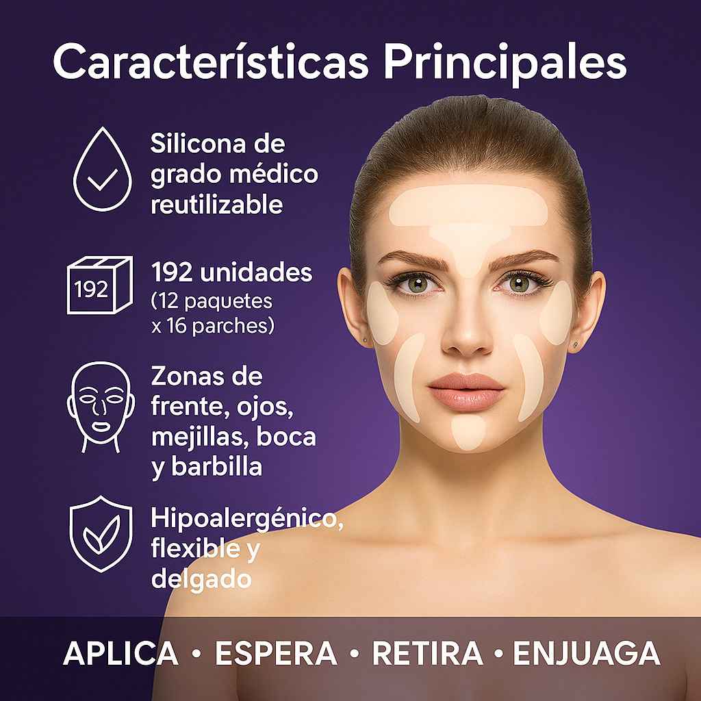 SkinSil® Parches de Silicona Anti-Líneas – piel más suave