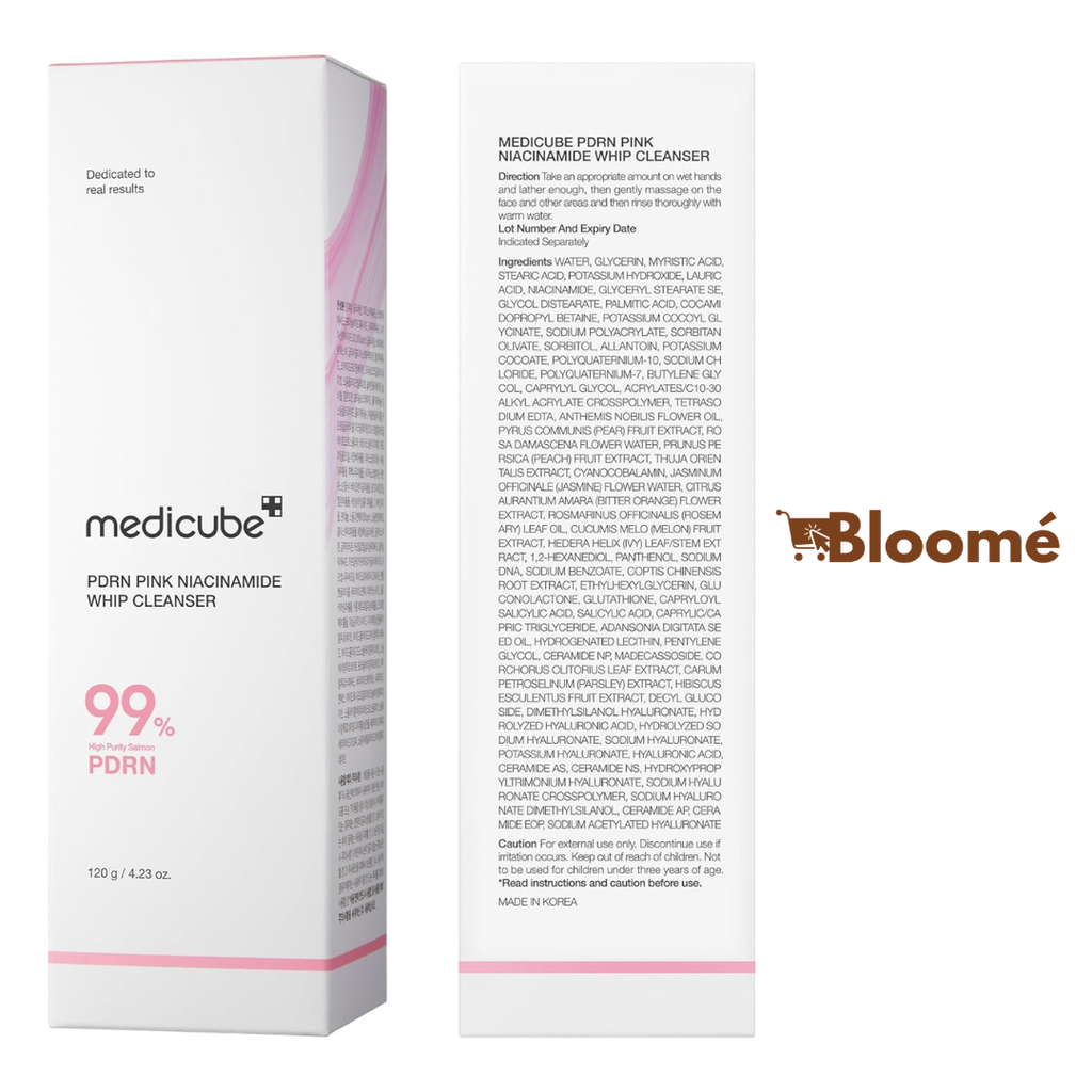 PDRN Pink Niacinamide Whip Cleanser 99% 120g.