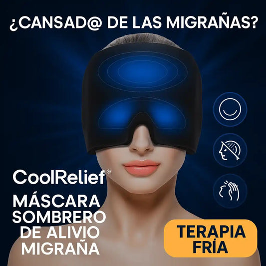 CoolRelief® Máscara Sombrero de Alivio – Adiós Migraña en Minutos