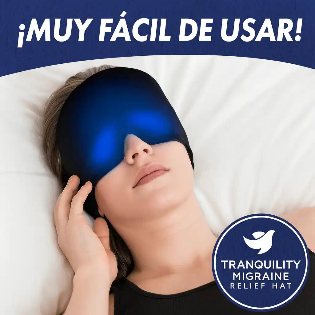 CoolRelief® Máscara Sombrero de Alivio – Adiós Migraña en Minutos
