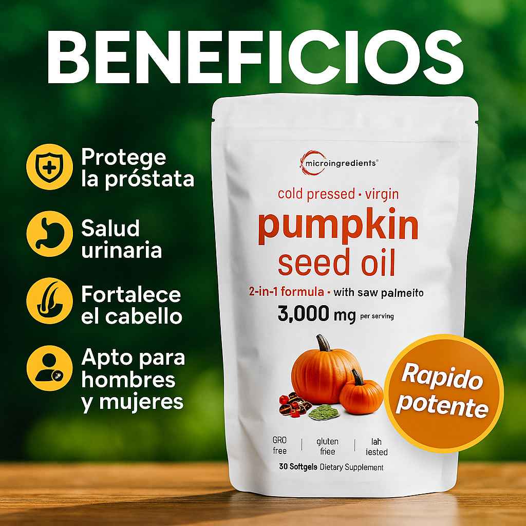 NutriPumpkin® Aceite de Semilla de Calabaza
