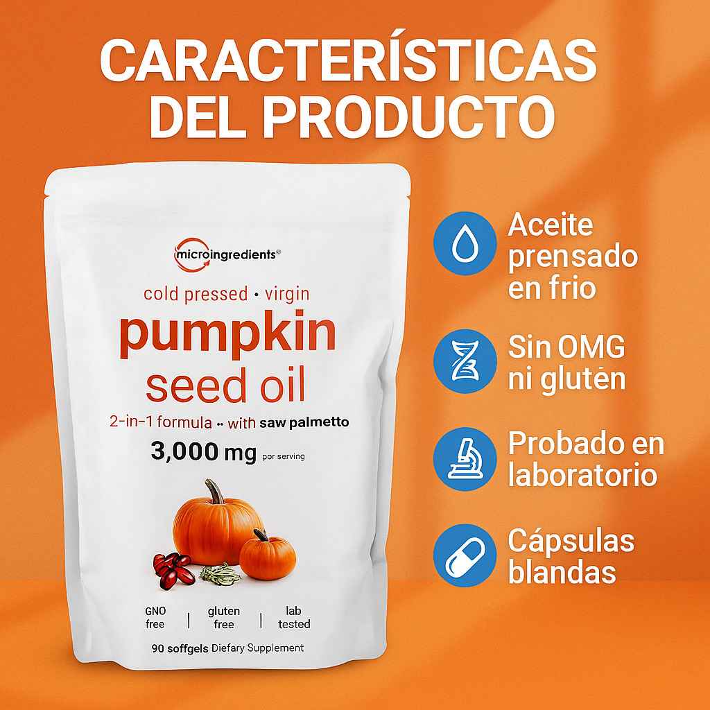 NutriPumpkin® Aceite de Semilla de Calabaza